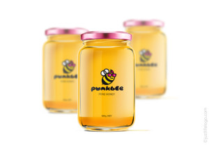 punk-bee-stock-logo-bottle