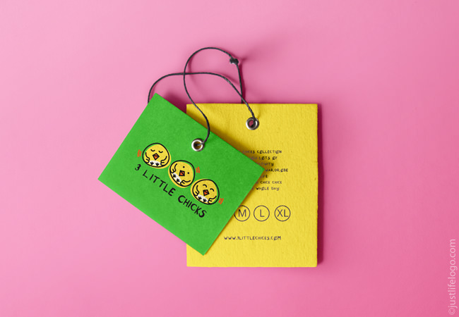 three-little-chicks-logo-for-sale-clothes-tag