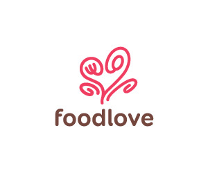 Food Love Restaurant Logo