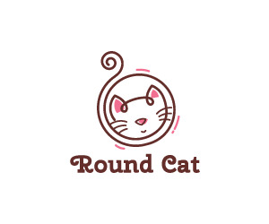 Round Cat Logo