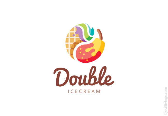 double-ice-cream-logo-for-sale