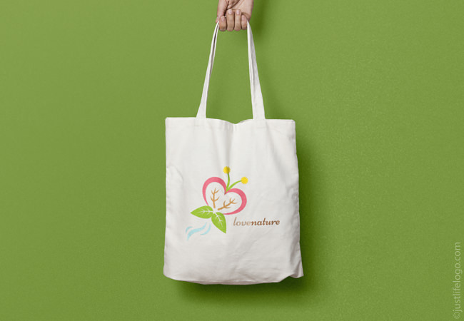 love-nature-logo-for-sale-tote-bag