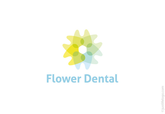 flower-dental-logo-for-sale